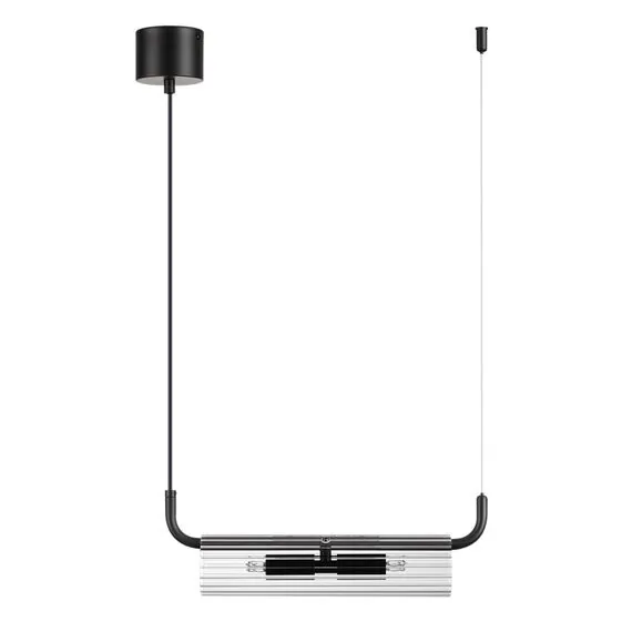 LUMION 6561/2 SUSPENTIONI LN25 241 черный/прозрачный/металл/стекло Подвес G9 2*20W 220V TORONTO