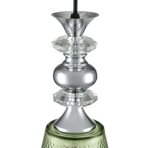 LUMION 8047/1A SUSPENTIONI LN25 308 хром/зеленый металл/стекло Подвесной светильник E27 1*60W 220V MANOLA, изображение 4