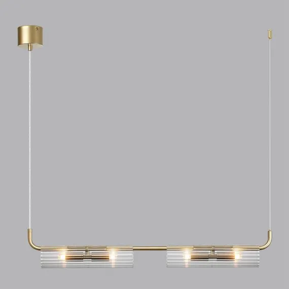 LUMION 6560/4 SUSPENTIONI LN25 239 золотой/прозрачный/металл/стекло Подвес G9 4*20W 220V TORONTO, изображение 3