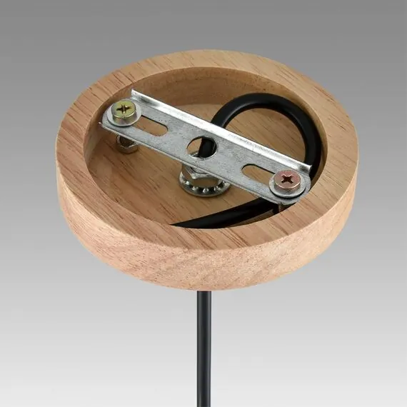 LUMION 8053/1A SUSPENTIONI LN25 310 дерево/смоки металл/стекло Подвесной светильник E27 1*60W 220V NATANA, изображение 7