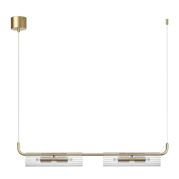 LUMION 6560/4 SUSPENTIONI LN25 239 золотой/прозрачный/металл/стекло Подвес G9 4*20W 220V TORONTO