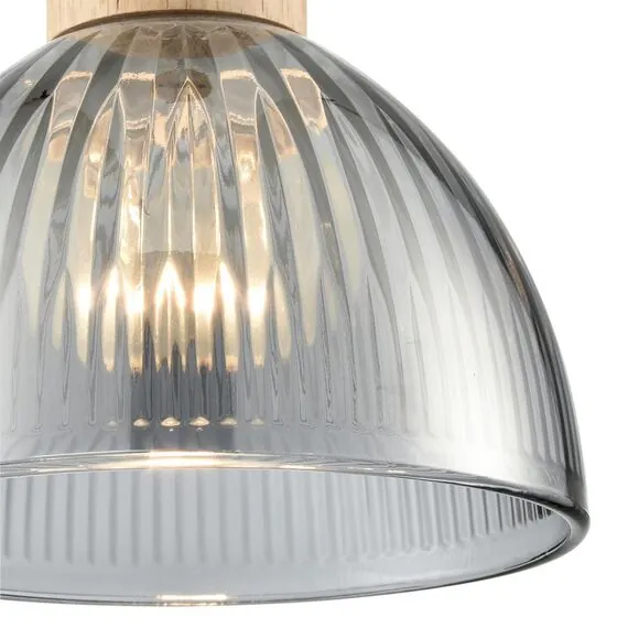 LUMION 8053/1A SUSPENTIONI LN25 310 дерево/смоки металл/стекло Подвесной светильник E27 1*60W 220V NATANA, изображение 8