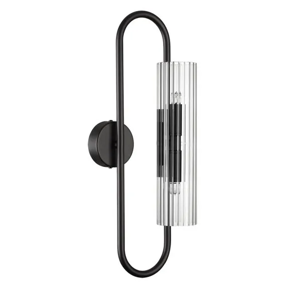 LUMION 6561/2W SUSPENTIONI LN25 241 черный/прозрачный/металл/стекло Бра G9 2*20W 220V TORONTO