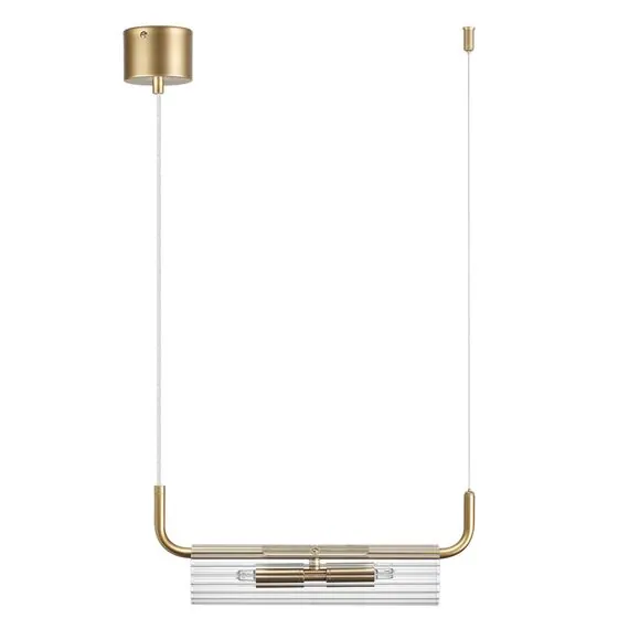 LUMION 6560/2 SUSPENTIONI LN25 239 золотой/прозрачный/металл/стекло Подвес G9 2*20W 220V TORONTO
