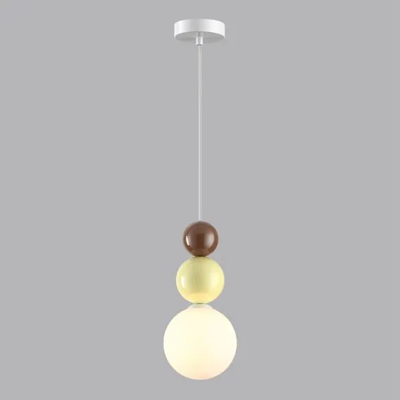 LUMION 6558/1 SUSPENTIONI LN25 334 белый/белый, коричнеый, кремовый/металл/металл, стекло Подвес G9 1*20W 220V BONBONES, изображение 3