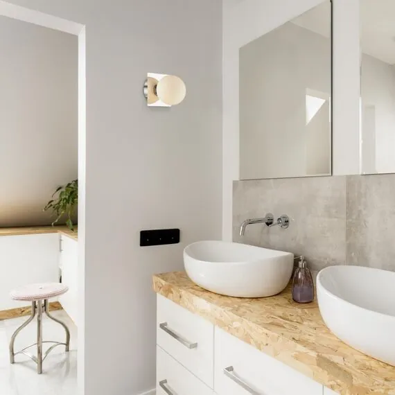 LUMION 4566/1W VINTAGE LN22 000 хром, белый Бра G9 1*40W 220V ASTRID, изображение 3