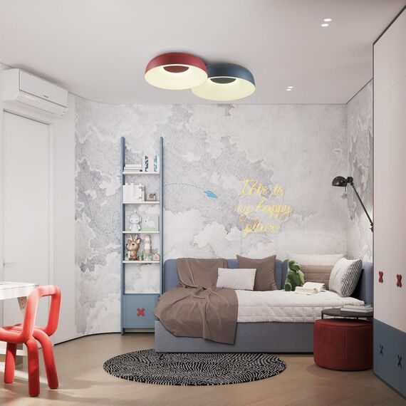 SONEX 7689/65L AVRA LED SN 043 Светильник металл/акрил/белый/синий LED 65Вт 4000K D480 IP20 CONFY, изображение 3