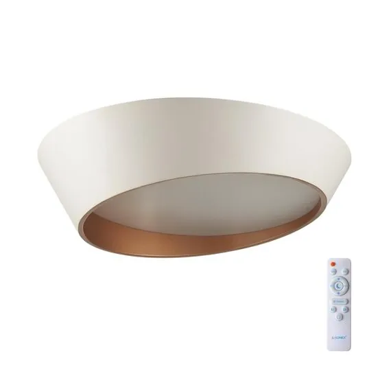 SONEX 7693/60L AVRA LED SN 048 Светильник металл/акрил/белый/золотистый LED 60Вт 3000-6000K D500 IP20 пульт ДУ APEX