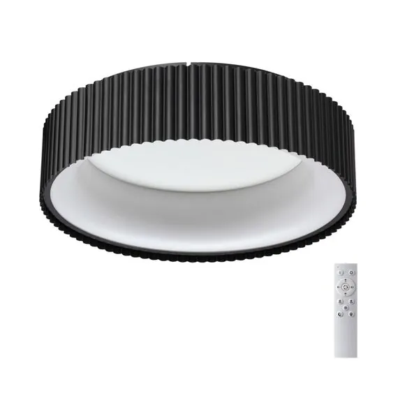 SONEX 7712/56L AVRA LED SN 033 Светильник металл/акрил/белый/черный LED 56Вт 3000-6500К D460 IP20 пульт ДУ SHARMEL