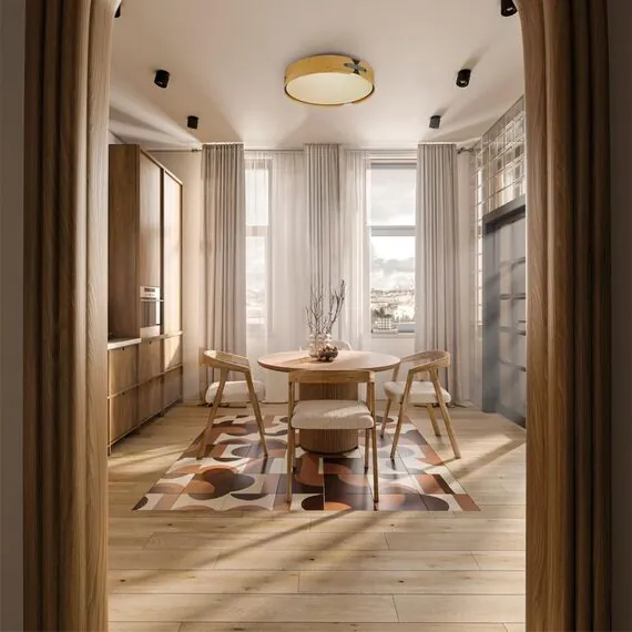 SONEX 7721/100L AVRA LED SN 058 Светильник металл/пластик/белый/черный/дерево LED 100Вт 3000-6000K D600 IP20 пульт ДУ CORAGGIO, изображение 3