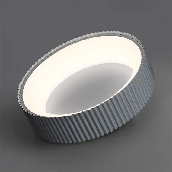 SONEX 7713/56L AVRA LED SN 033 Светильник металл/акрил/белый/серый LED 56Вт 3000-6500К D460 IP20 пульт ДУ SHARMEL, изображение 4