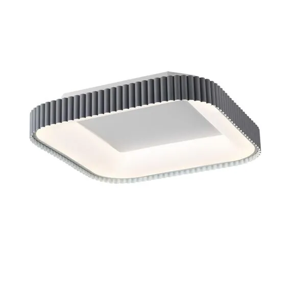SONEX 7769/56L AVRA LED SN 039 Светильник металл/белый/серый LED 56Вт+14Вт 3000-6000K 500х500 IP43 пульт ДУ+подсветка SHARMEL, изображение 5