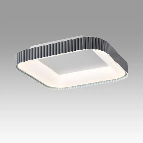 SONEX 7769/56L AVRA LED SN 039 Светильник металл/белый/серый LED 56Вт+14Вт 3000-6000K 500х500 IP43 пульт ДУ+подсветка SHARMEL, изображение 4