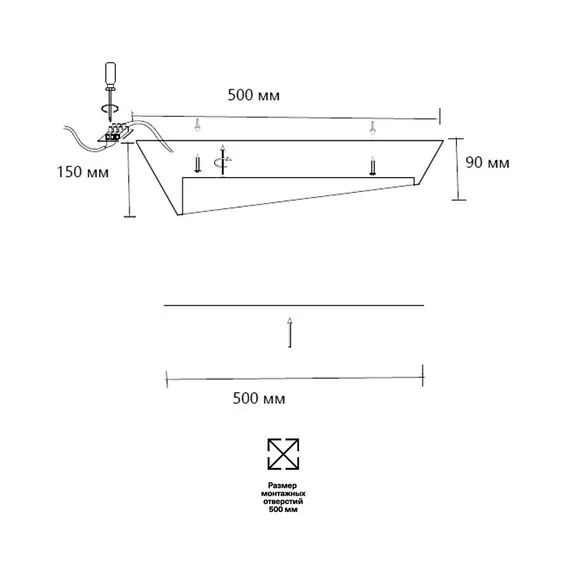 SONEX 7693/60L AVRA LED SN 048 Светильник металл/акрил/белый/золотистый LED 60Вт 3000-6000K D500 IP20 пульт ДУ APEX, изображение 2