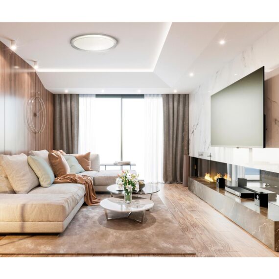 SONEX 7643/DL COLOR SN 146 Светильник пластик/белый/прозрачный LED 48Вт 4000К D405 IP43 DEPAX, изображение 2