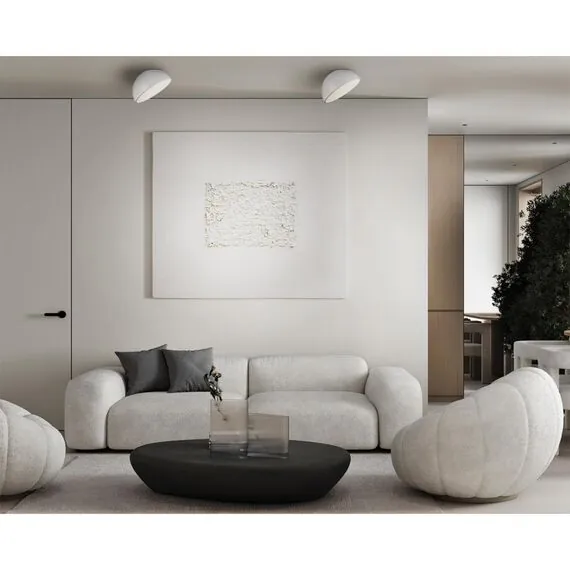 SONEX 7657/35L MITRA LED SN 084 Светильник пластик/белый LED 35Вт 4000K D300 IP20 PLUTO WHITE, изображение 3