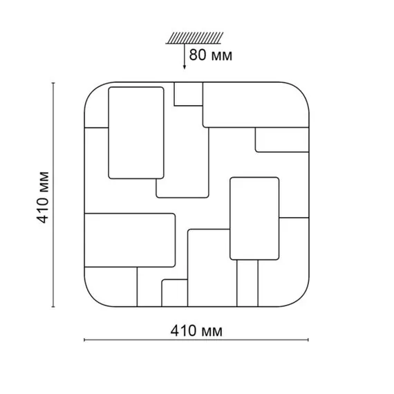 SONEX 2085/DL PALE SN 103 Светильник пластик/белый LED 48Вт 3000-6300K 410х410 IP43 пульт ДУ NORES, изображение 2