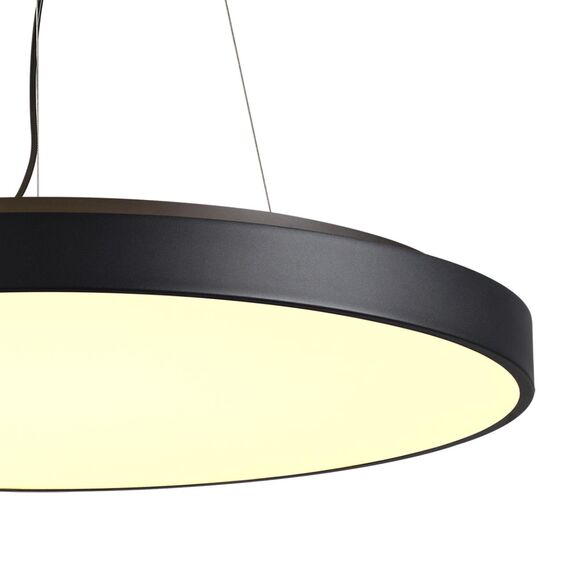 SONEX 7756/92L MITRA LED SN 097 Светильник металл/акрил/черный LED 80Вт+12Вт(подсветка) 3000K D800 IP20 QUASAR, изображение 7