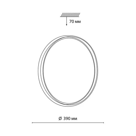 SONEX 7631/DL PALE SN 160 Светильник пластик/светло-серый LED 48Вт 3000-6300K D390 IP43 пульт ДУ SAVI, изображение 2