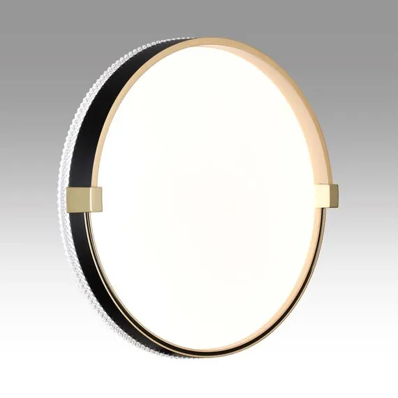 SONEX 7647/CL PALE SN 189 Светильник пластик/белый/черный/золотой LED 30Вт 4000К D340 IP43 OLIDI BLACK, изображение 4