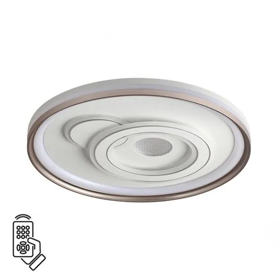 SONEX 7785/85L PIKO LED SN 078 Светильник металл/белый/бронза LED 85Вт 3000-6500K D490 IP20 пульт ДУ GEMINI