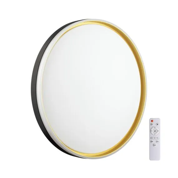 SONEX 7619/DL PALE SN 160 Светильник пластик/черн./золот. LED 48Вт 3000-6300K D390 IP43 пульт ДУ SAVI