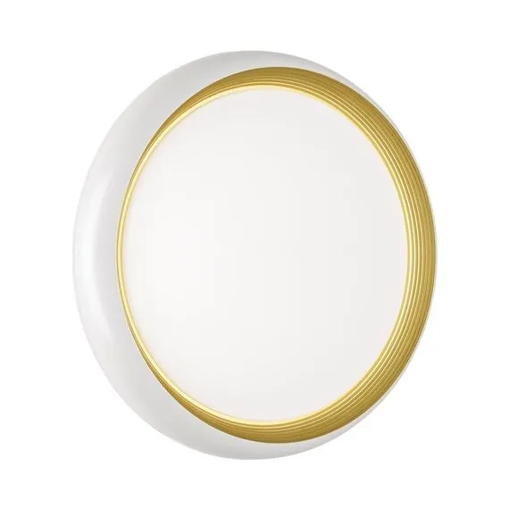 SONEX 7650/DL PALE SN 141 Светильник пластик/белый/золотой LED 48Вт 4000К D380 IP43 TOFIQ WHITE