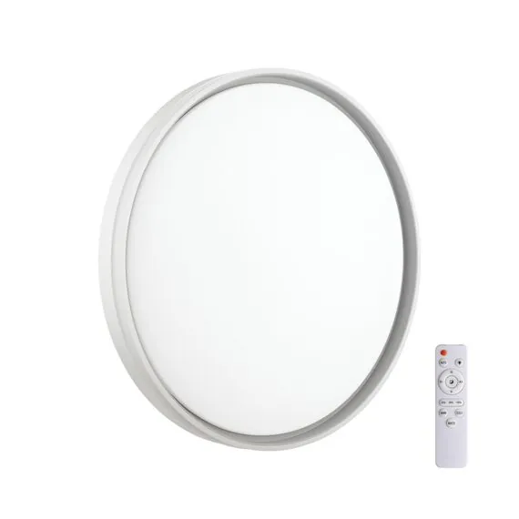 SONEX 7631/DL PALE SN 160 Светильник пластик/светло-серый LED 48Вт 3000-6300K D390 IP43 пульт ДУ SAVI