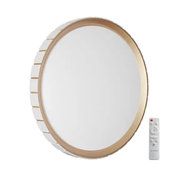 SONEX 7695/EL PALE SN 90 Светильник пластик/розовое золото LED 70Вт 3000-6000К D495 IP43 пульт ДУ KUPI GOLD