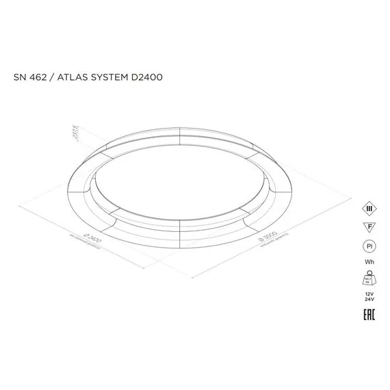 Stellanova SN 462 Элемент купольной системы освещения ATLAS SYSTEM L1000, изображение 7