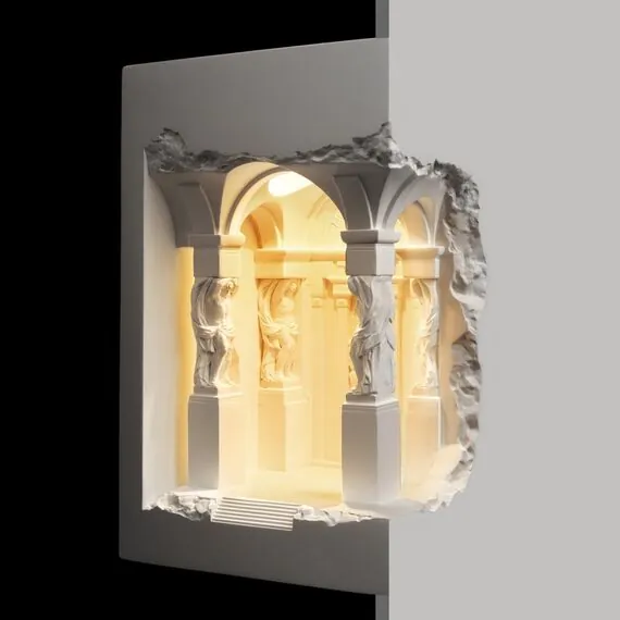 LOFT IT 10355B Гипсовый встраиваемый светильник под покраску Antique, изображение 2