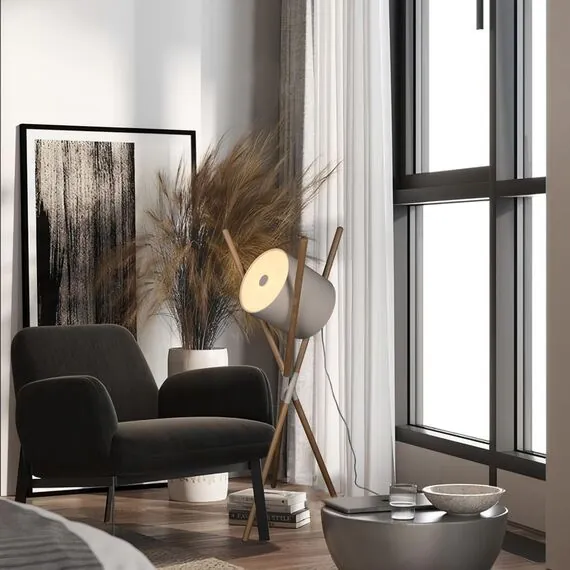 LOFT IT 10245F White Торшер Bobbin, изображение 5