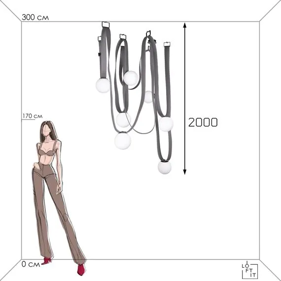 LOFT IT 10240/7 Подвесной светильник Picot, изображение 10