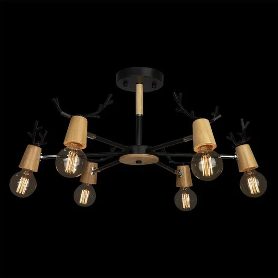 LOFT IT 10024/6 Black Люстра на штанге Sven, изображение 2