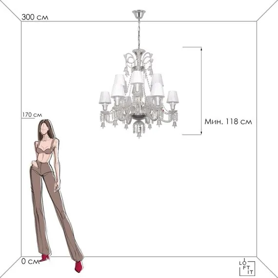 LOFT IT 10210/12 White Подвесной светильник Zenith, изображение 6