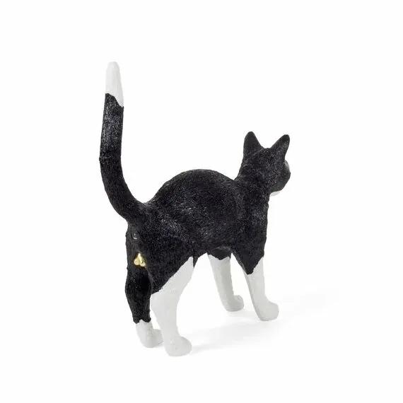 Seletti 00125761; 15042 Настольная лампа Jobby The Cat Black and White, изображение 7