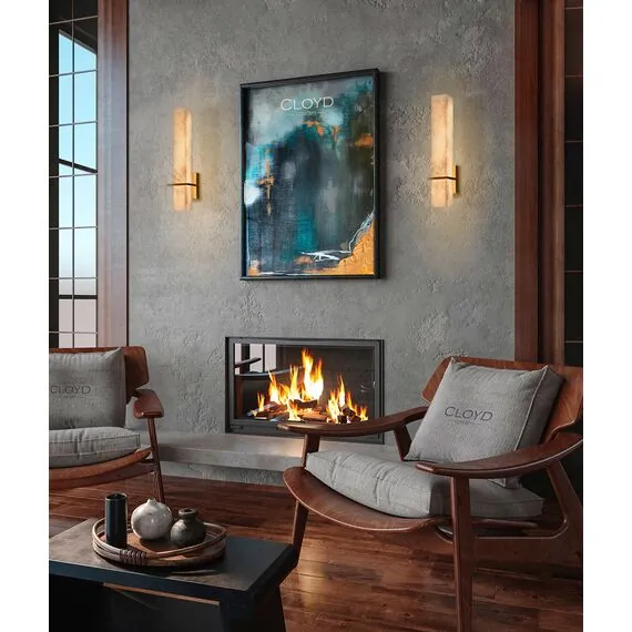 Cloyd 20325 Бра BEGRIFF W2 алебастр латунь, изображение 3