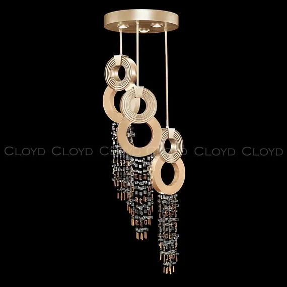 Cloyd 11539 Люстра APOLLINER C6 диаметр - 46 см, латунь