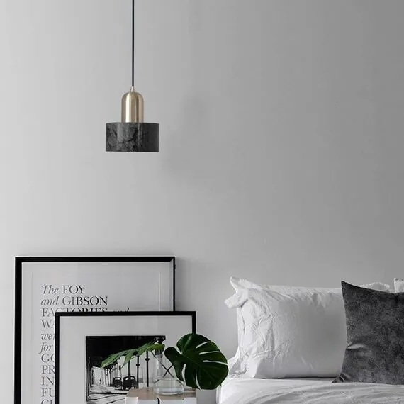 Cloyd 10795 Подвесной светильник ANTUAN P1 диаметр - 15 см, черный мрамор, изображение 3