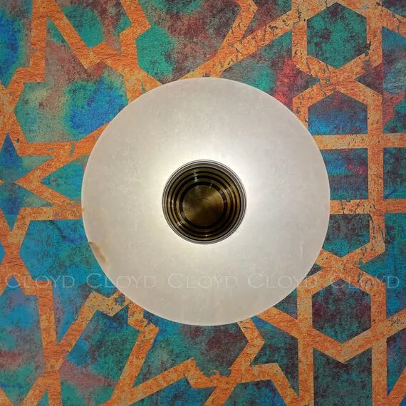 Cloyd 20331 Бра AXIOM - A W1 диаметр - 20 см, алебастр латунь, изображение 2