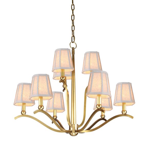 Cloyd 10102 Люстра BEEKS C9 диаметр - 93 см, латунь