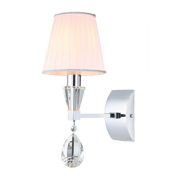 Cloyd 20220 Бра ARTORIA W1 белый абажур высота - 28 см, хром