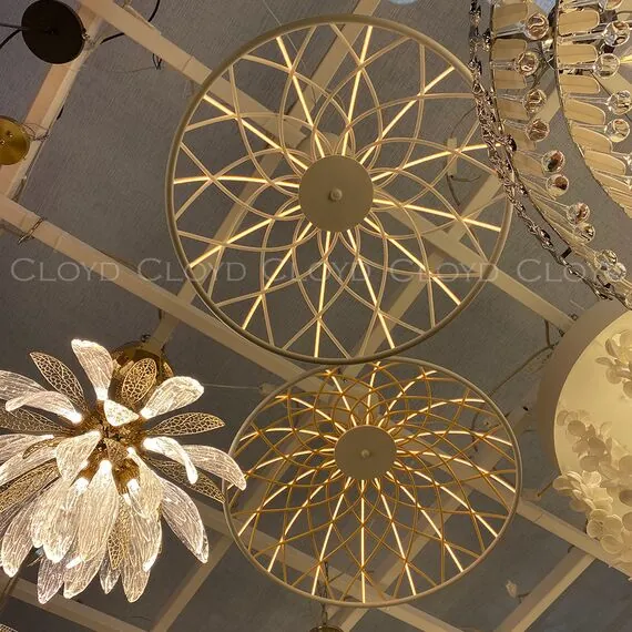 Cloyd 11412 Люстра COCKLICO C1 диаметр - 60 см, желтый белый, изображение 4