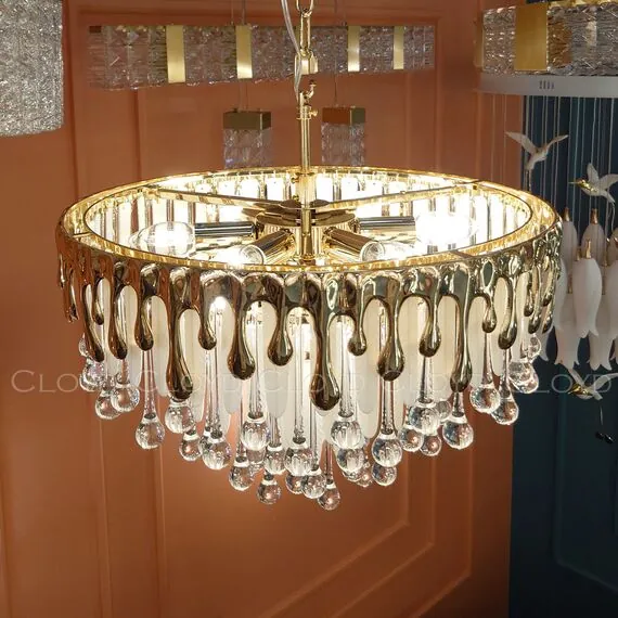 Cloyd 11204 Люстра CAPULETTI C9 диаметр - 49 см, золото, изображение 4