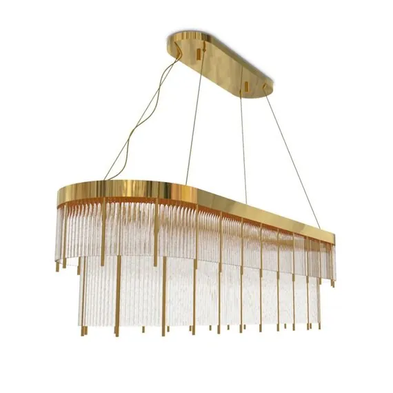 Cloyd 10630 Люстра CARTEL - A C14 ширина - 120 см, латунь, изображение 2