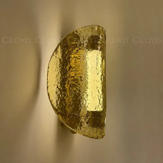 Cloyd 20370 Бра CARUDO W1 золото янтарный стекло, изображение 6