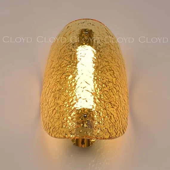 Cloyd 20370 Бра CARUDO W1 золото янтарный стекло, изображение 4
