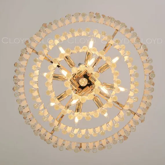 Cloyd 11284 Люстра CAPULETTI C13 диаметр - 63 см, золото, изображение 3