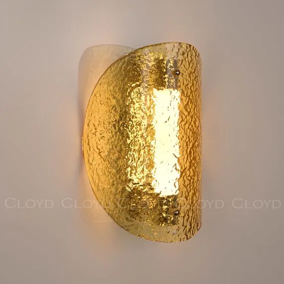 Cloyd 20370 Бра CARUDO W1 золото янтарный стекло, изображение 2