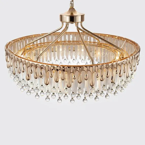 Cloyd 11269 Люстра CAPULETTI C12 диаметр - 80 см, золото, изображение 4